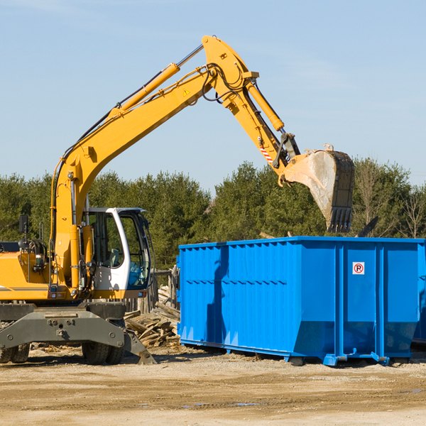 can i request a rental extension for a residential dumpster in Markle